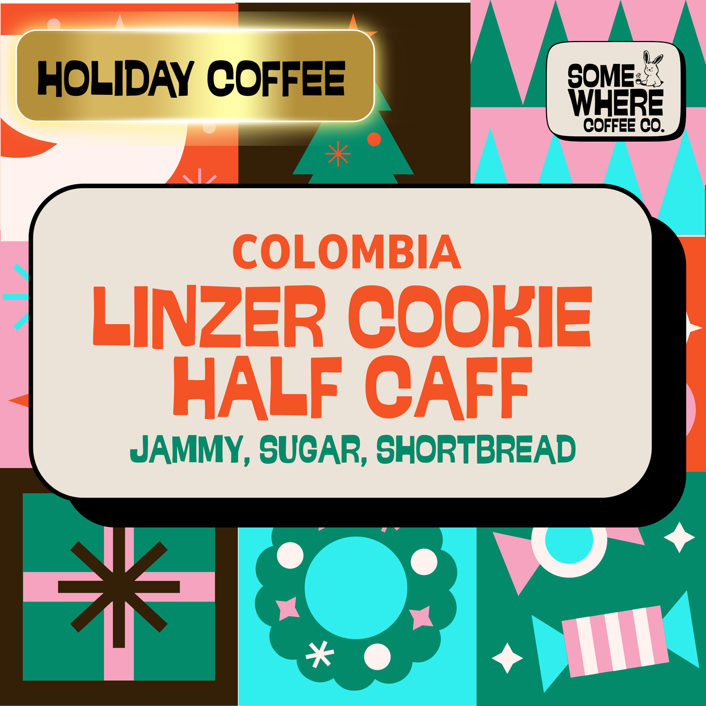 Linzer Cookie Half Caff - Holiday Blend