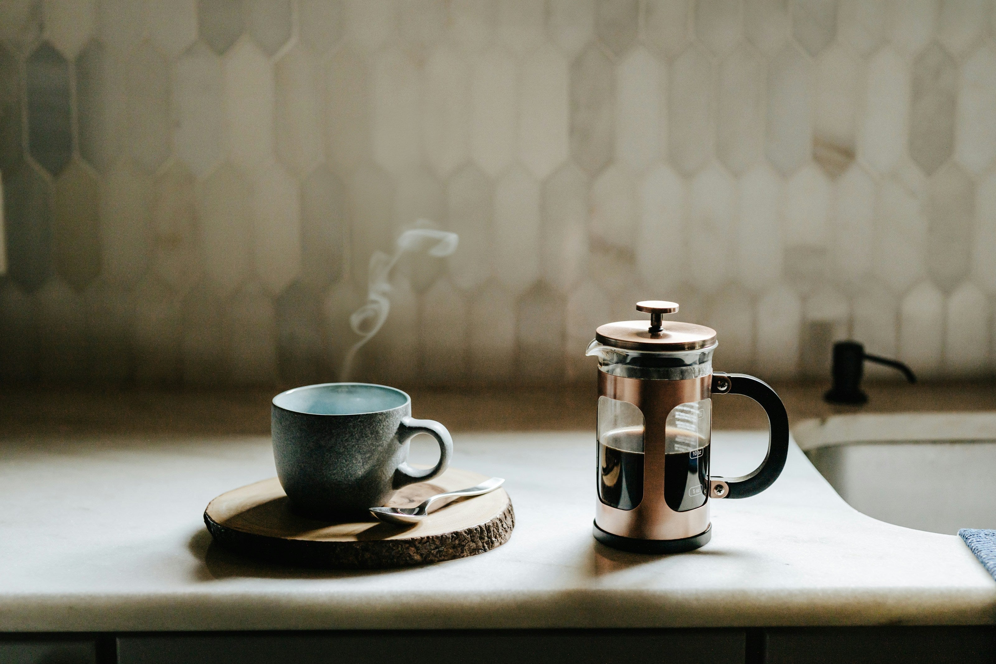 French Press: Full, Heavy, Comforting
