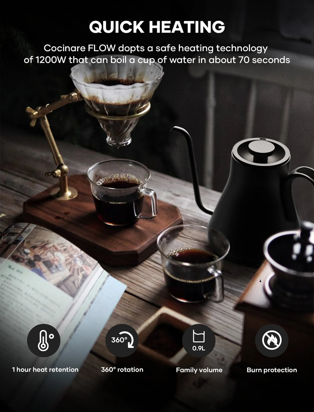 COCINARE | FLOW M9 Electric Kettle