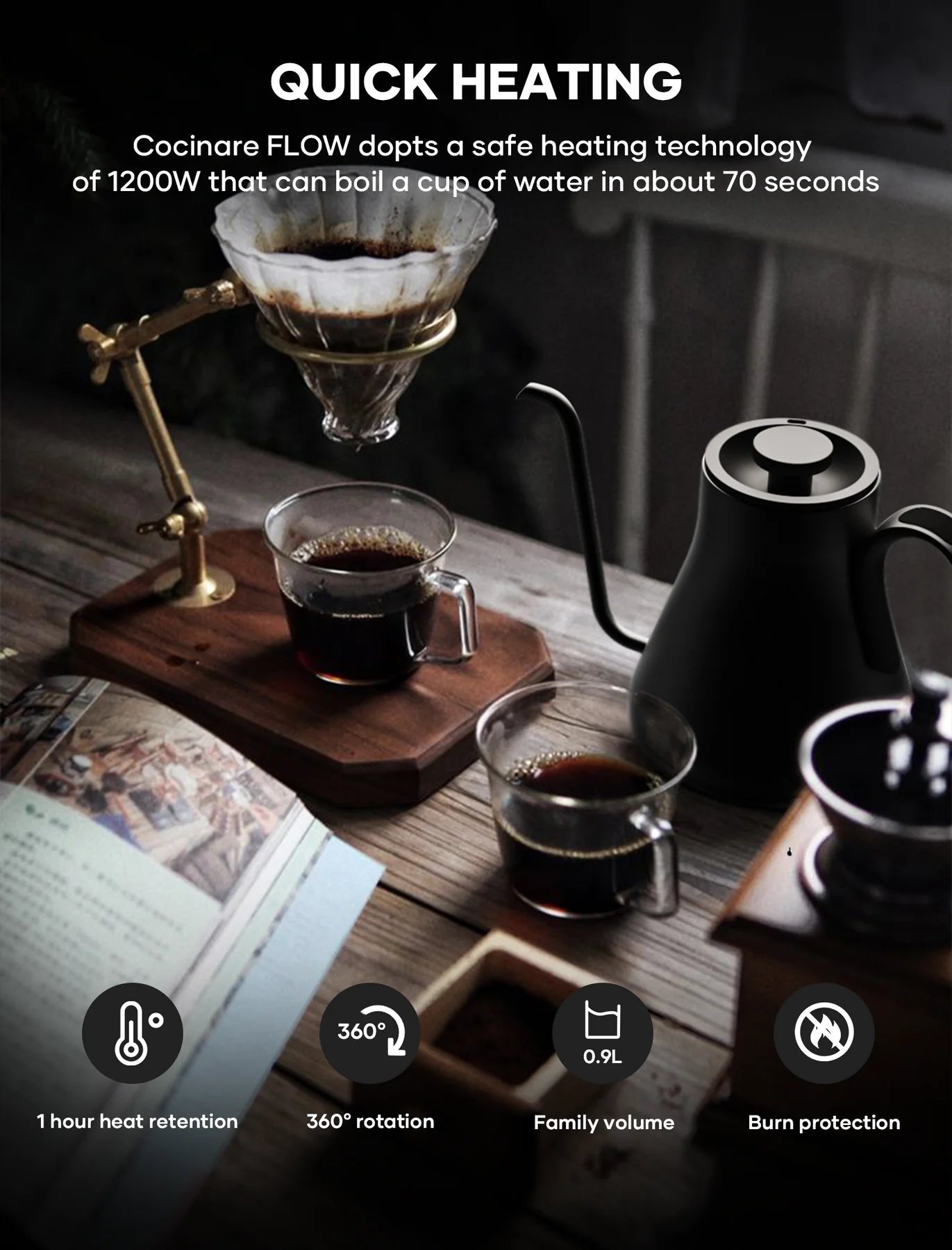 COCINARE | FLOW M9 Electric Kettle