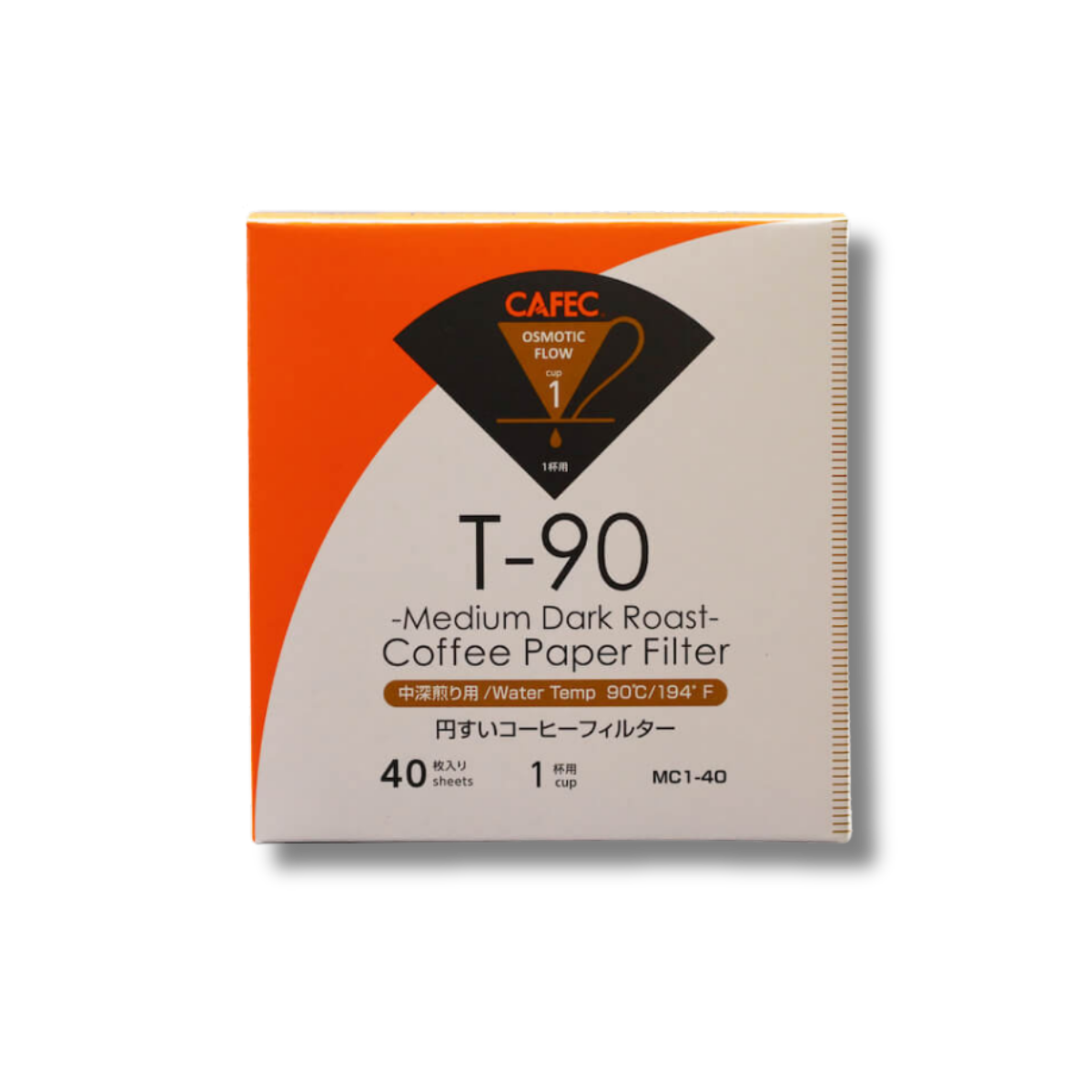 CAFEC | Medium Dark Roast Coffee Paper Filters (40pk)
