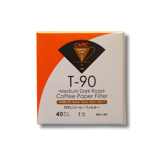 CAFEC | Medium Dark Roast Coffee Paper Filters (40pk)