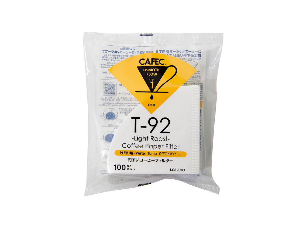 CAFEC Filter Papers For Light Roast Coffee (100pk)