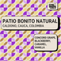 Colombian Coffee Beans From Patio Bonito, Caldono, Cauca with tasting notes of grape, blackberry, caramel and vanilla.