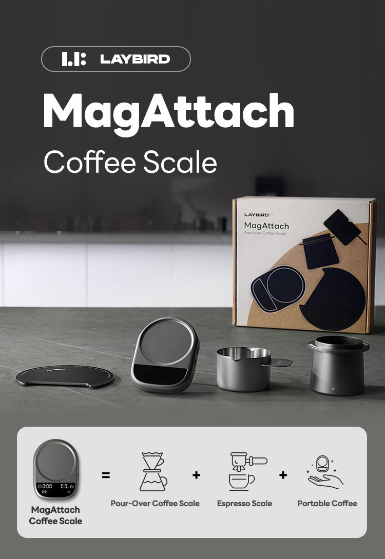 LAYBIRD MagAttach Precision Coffee Scale