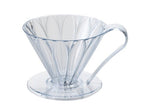 CAFEC clear tritan flower dripper in 4-cup capacity