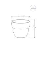 A technical architectural line drawing displaying the exact dimensions of the small white Roaster Kat KatCup Omni, including an 86mm diameter, 72mm height, and a 190ml / 190cc capacity for focused cuppings and smaller drinks.