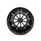 Top view of a Timemore Crystal Eye B75 plastic pour-over coffee dripper in Amber Black.